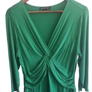 Inc Green Twisted Front Top‎